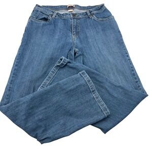 Notations NRJ Womens Blue Straight Leg Stretch Denim Jeans Size 10AP Medium Wash